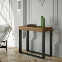 Consolle allungabile 90x40/190 cm Elettra Small telaio Antracite