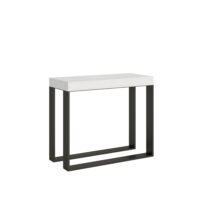 Consolle allungabile 90x40/300 cm Elettra telaio Antracite