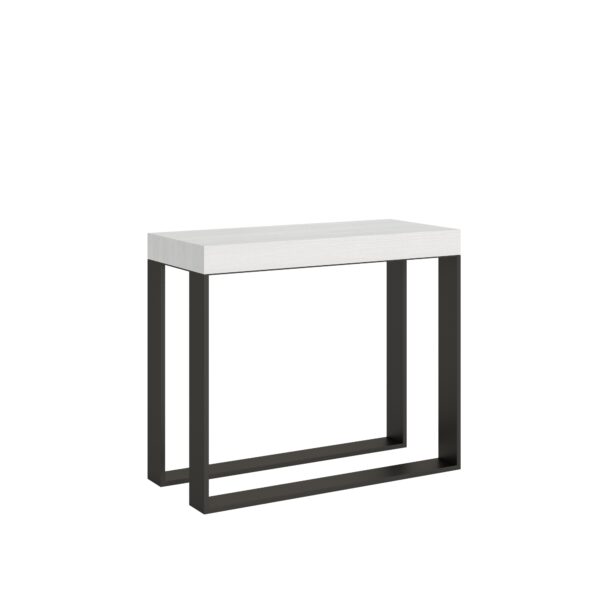 Consolle allungabile 90x40/300 cm Elettra telaio Antracite