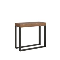 Consolle allungabile 90x40/290 cm Elettra Premium telaio Antracite