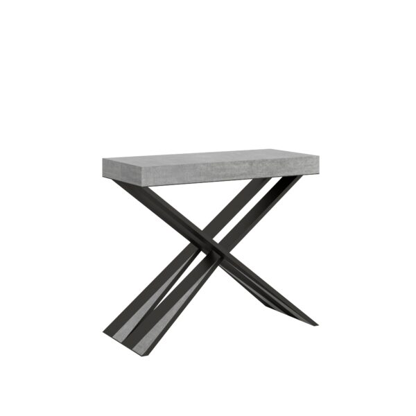 Consolle allungabile 90x40/196 cm Diago Small telaio Antracite