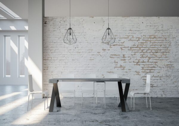 Consolle allungabile 90x40/196 cm Diago Small telaio Antracite