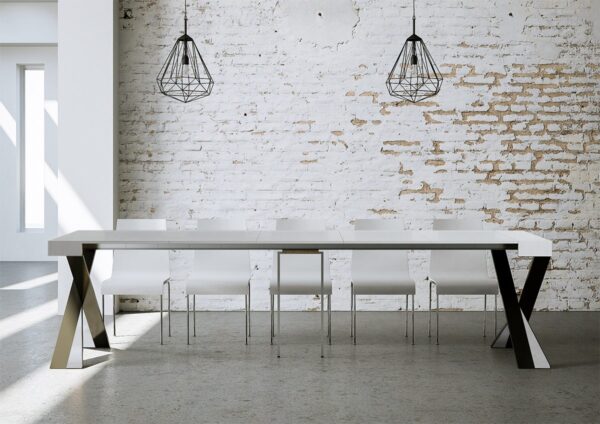 Consolle allungabile 90x40/300 cm Diago telaio Antracite