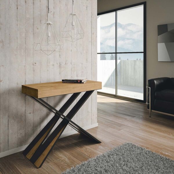 Consolle allungabile 90x40/300 cm Diago telaio Antracite