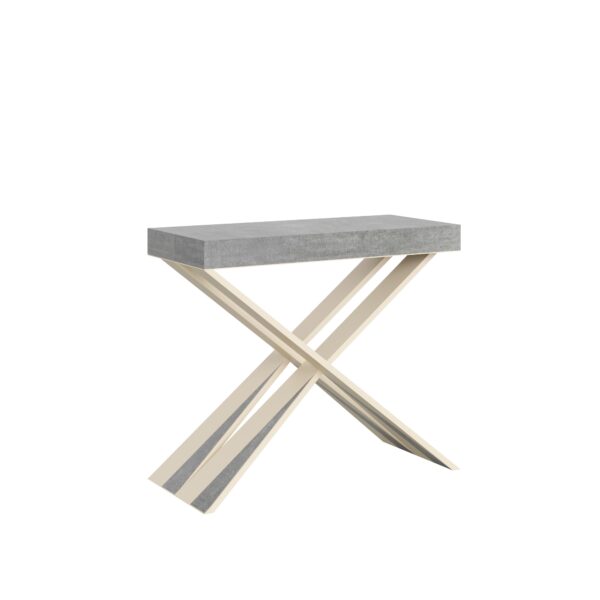 Consolle allungabile 90x40/196 cm Diago Small telaio Bianco