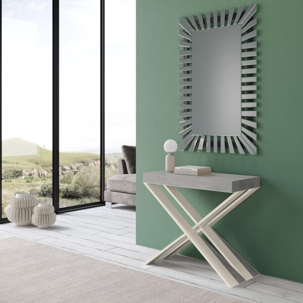 Consolle allungabile 90x40/196 cm Diago Small telaio Bianco