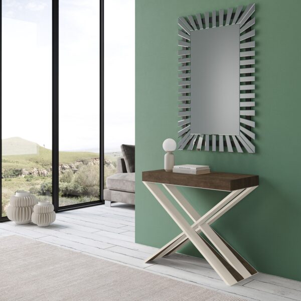 Consolle allungabile 90x40/196 cm Diago Small telaio Bianco