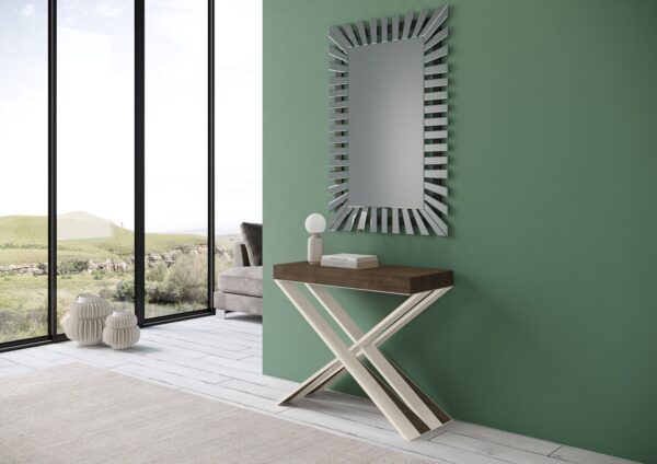 Consolle allungabile 90x40/196 cm Diago Small telaio Bianco