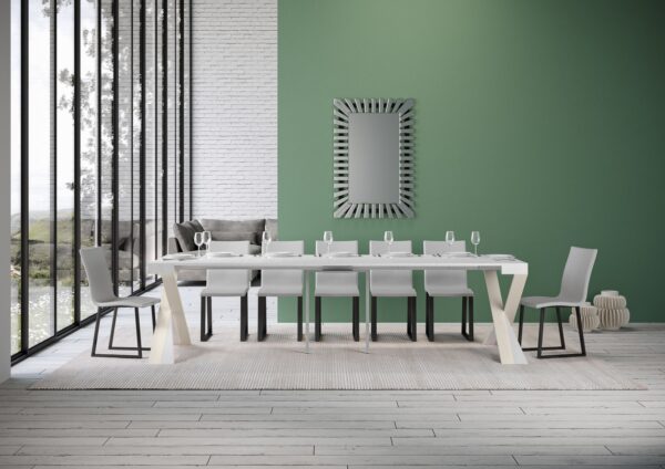 Consolle allungabile 90x40/300 cm Diago telaio Bianco