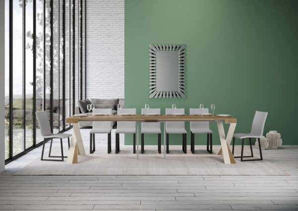 Consolle allungabile 90x40/300 cm Diago telaio Bianco