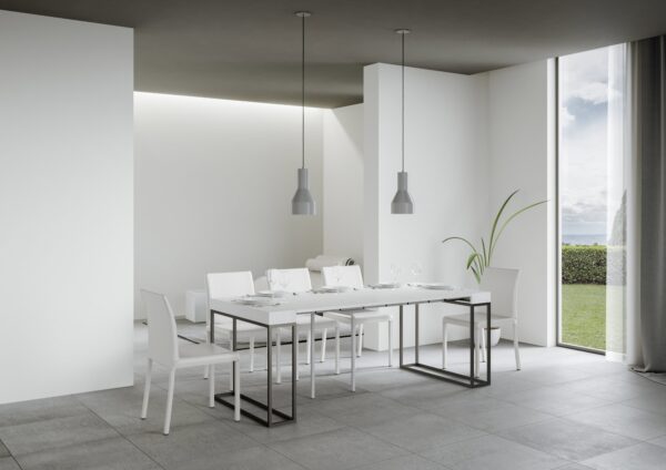 Consolle allungabile 90x40/196 cm Epoca Small telaio Antracite