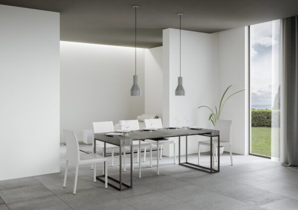 Consolle allungabile 90x40/196 cm Epoca Small telaio Antracite