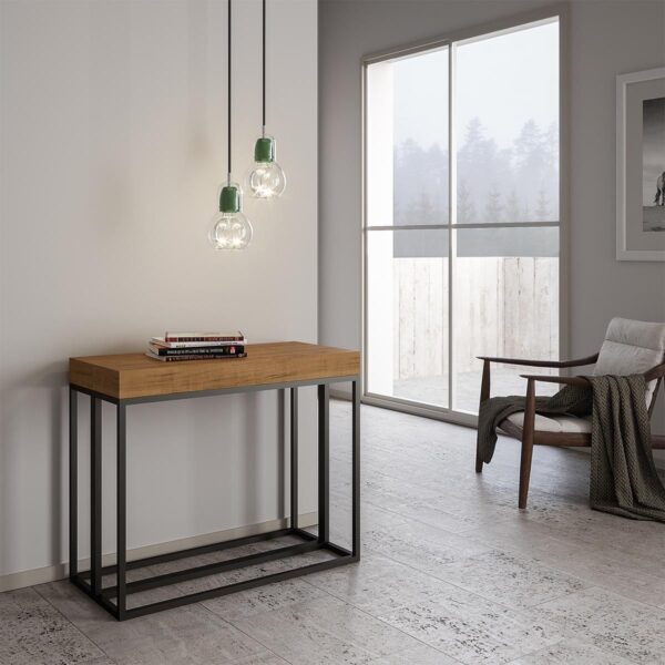 Consolle allungabile 90x40/196 cm Epoca Small Premium telaio Antracite