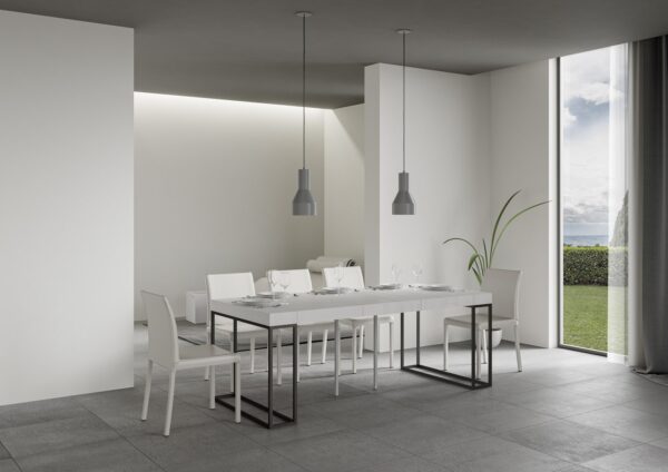 Consolle allungabile 90x40/196 cm Epoca Small Premium telaio Antracite