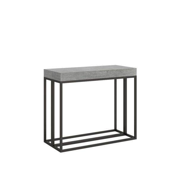 Consolle allungabile 90x40/196 cm Epoca Small Premium telaio Antracite