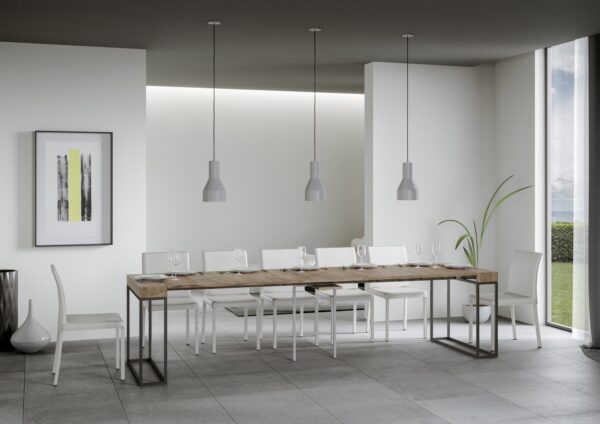 Consolle allungabile 90x40/300 cm Epoca telaio Antracite