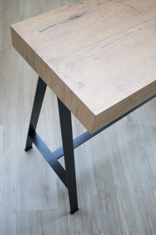 Consolle allungabile 90x40/196 cm Banco Small telaio Antracite