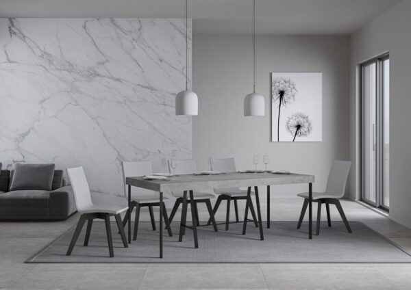 Consolle allungabile 90x40/196 cm Banco Small Premium telaio Antracite