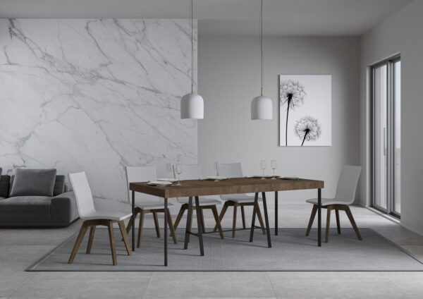 Consolle allungabile 90x40/196 cm Banco Small Premium telaio Antracite