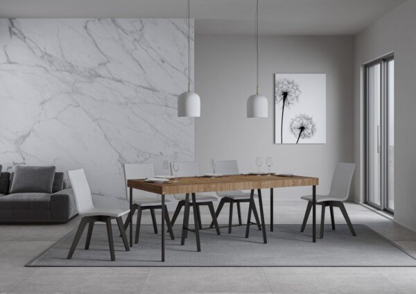 Consolle allungabile 90x40/190 cm Banco Small Premium telaio Antracite