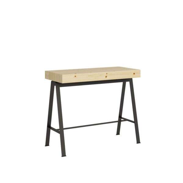 Consolle allungabile 90x40/300 cm Banco telaio Antracite