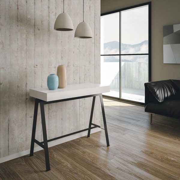 Consolle allungabile 90x40/300 cm Banco Premium telaio Antracite