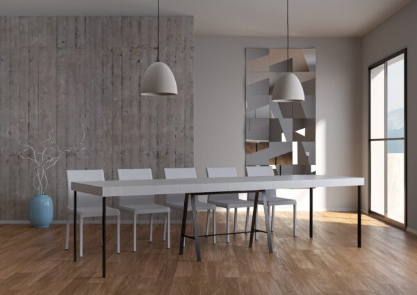 Consolle allungabile 90x40/300 cm Banco Premium telaio Antracite