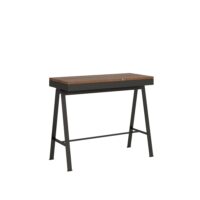 Consolle allungabile 90x40/190 cm Banco Small Evolution telaio Antracite