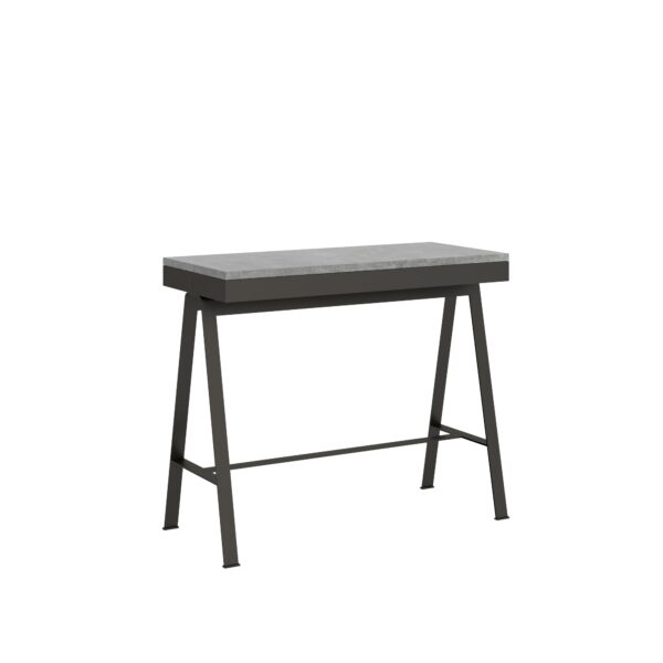 Consolle allungabile 90x40/300 cm Banco Evolution telaio Antracite