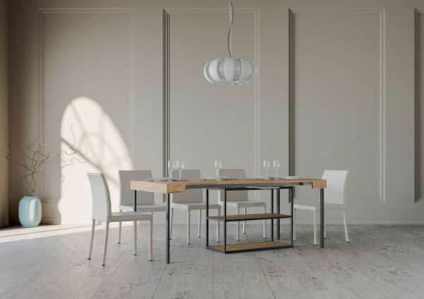 Consolle allungabile 90x40/196 cm Plano Small telaio Antracite
