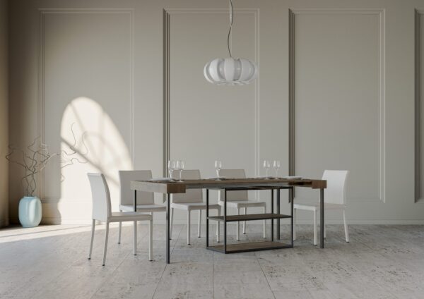 Consolle allungabile 90x40/196 cm Plano Small telaio Antracite