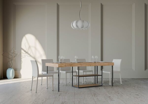 Consolle allungabile 90x40/196 cm Plano Small Premium telaio Antracite