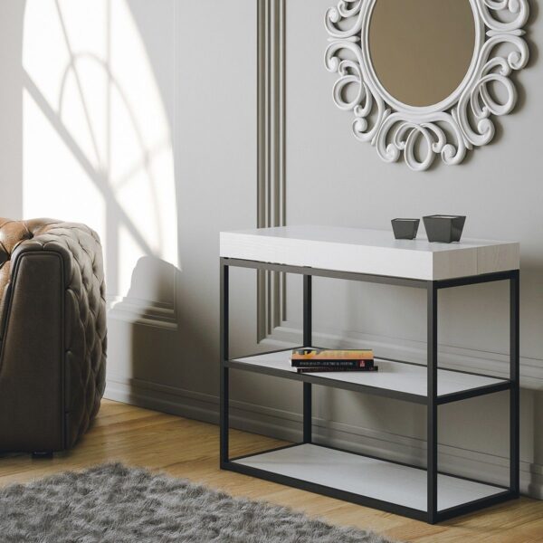 Consolle allungabile 90x40/196 cm Plano Small Premium telaio Antracite