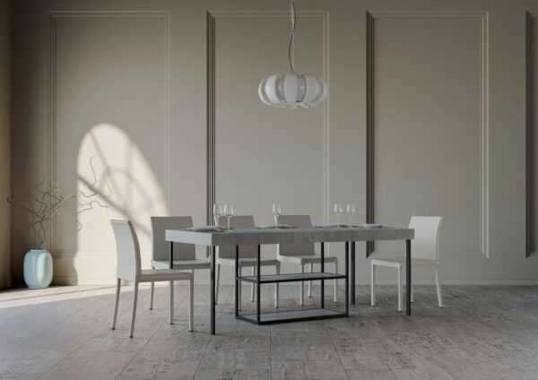 Consolle allungabile 90x40/196 cm Plano Small Premium telaio Antracite