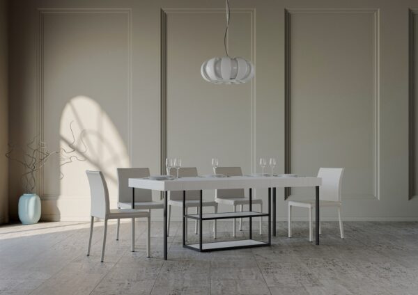 Consolle allungabile 90x40/300 cm Plano Premium telaio Antracite