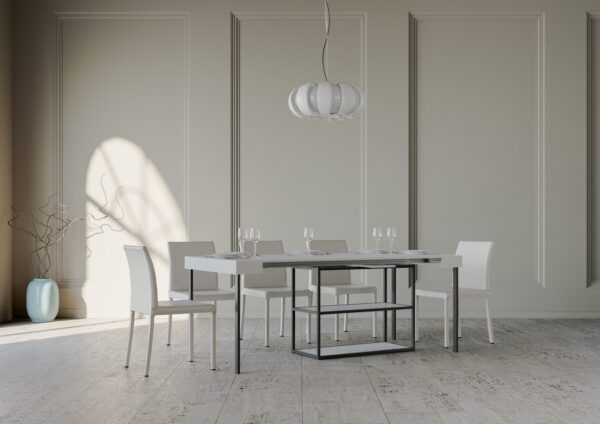 Consolle allungabile 90x40/196 cm Capital Small telaio Antracite