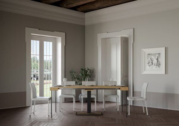 Consolle allungabile 90x40/196 cm Capital Small telaio Antracite
