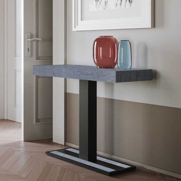 Consolle allungabile 90x40/196 cm Capital Small telaio Antracite