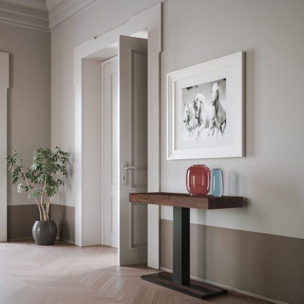 Consolle allungabile 90x40/196 cm Capital Small telaio Antracite