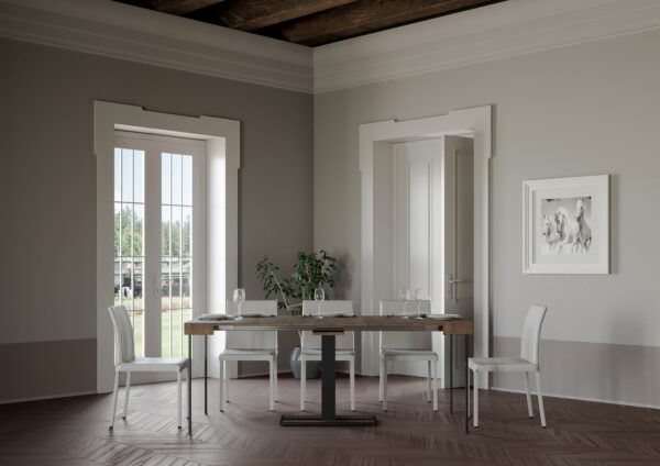 Consolle allungabile 90x40/196 cm Capital Small telaio Antracite