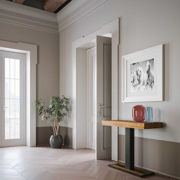 Consolle allungabile 90x40/196 cm Capital Small Premium telaio Antracite