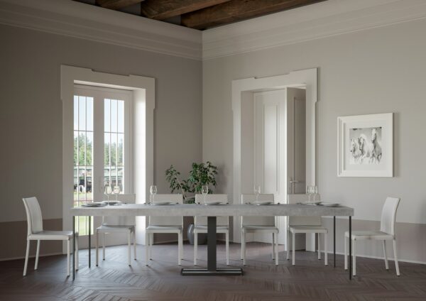 Consolle allungabile 90x40/300 cm Capital Premium telaio Antracite
