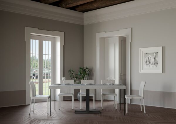 Consolle allungabile 90x40/300 cm Capital Premium telaio Antracite