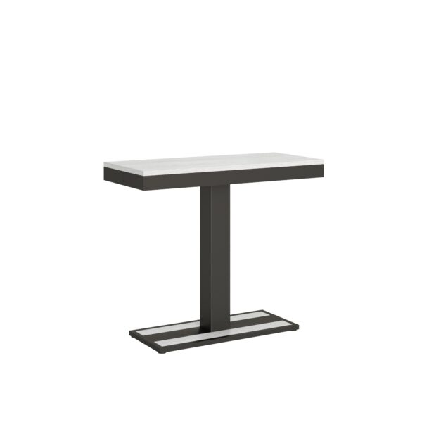 Consolle allungabile 90x40/196 cm Capital Small Evolution telaio Antracite
