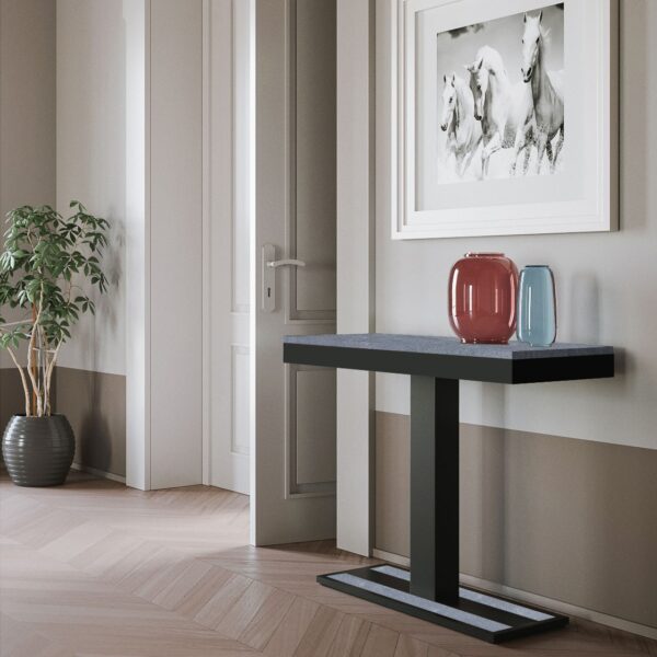 Consolle allungabile 90x40/196 cm Capital Small Evolution telaio Antracite