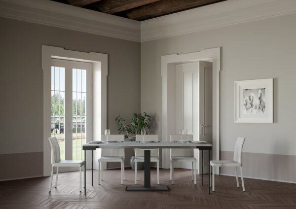 Consolle allungabile 90x40/196 cm Capital Small Evolution telaio Antracite