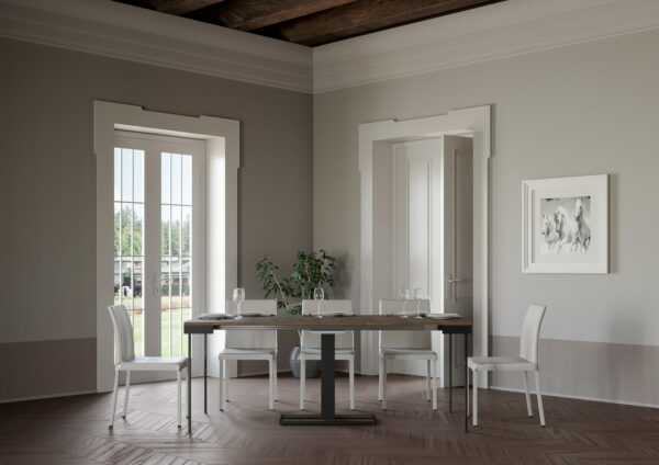 Consolle allungabile 90x40/196 cm Capital Small Evolution telaio Antracite