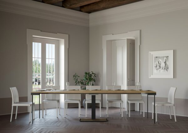 Consolle allungabile 90x40/300 cm Capital Evolution telaio Antracite