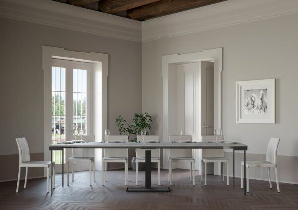 Consolle allungabile 90x40/300 cm Capital Evolution telaio Antracite