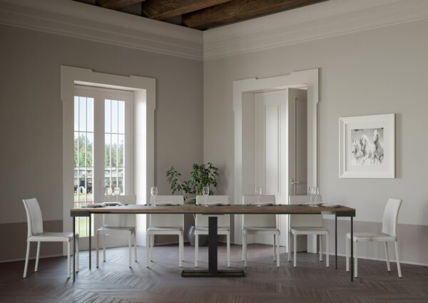 Consolle allungabile 90x40/300 cm Capital Evolution telaio Antracite